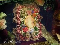 画像1: victorian 贅沢印鑑ケース[pink cameo]