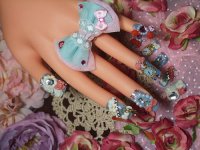 画像2: [art nail]milky blue　シンデレラ