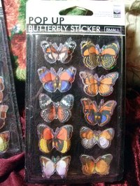 画像1: BUTTERFLY POP UP STICKER