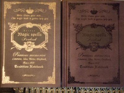 画像1: 【再入荷在庫限り】Antique Book Note[Magic spells]
