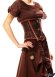 画像4: サイズ展開ＵＰ【再入荷】steampunk underbust brown corset (4)