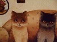 画像3: [再入荷]nna Hollerer-Wischin Cat Post Card 