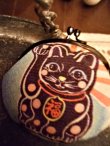 画像4: 【再入荷】昭和レトロテイスト白黒福招き猫がま口 (4)