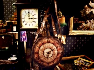 画像3: ヴィクトリア調の時計鞄  " VICTORIAN CLOCK" round steampunk handbag A4