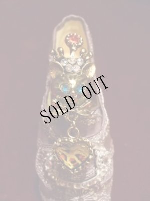 画像1: [再入荷]3D Royal Crown Cat King Ring (1)