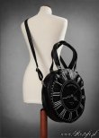 画像5: [再入荷]時計のモノクロバッグ " BLACK CLOCK-LARGE" round gothic handbag A4 (5)