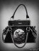 画像5: "VAMP" gothic cameo handbag on metal frame, flying bats 蝙蝠のバッグ (5)