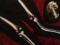 画像3: Skeleton leggings bones trousers horror pants　骨レギンス