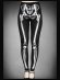 画像1: Skeleton leggings bones trousers horror pants　骨レギンス (1)