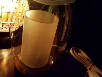 画像3: インテリア性のあるアロマ。間接照明でリラックス【ルーメ】〜二重ガラスが美しい〜アロマランプ
