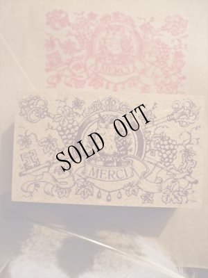 画像2: 再入荷 ふくろうと鍵のスタンプ [MERCI] (2)