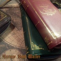 画像3: Antique Book Wallet-箔押し洋書の形の長財布