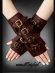 画像1: 【再入荷】 steampunk arm warmers スチームパンクブラウンバックルアームカバー (1)