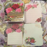 画像1: {再入荷}Victorian 3柄入り　フルカラーダイカットメモ