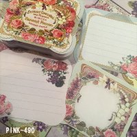 画像2: {再入荷}Victorian 3柄入り　フルカラーダイカットメモ