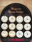 画像1: Magnetic memo holder "Clock" (1)