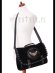 画像6: [再入荷]  "MOTH BLACK" satchel black velvet cameo bag, gothic handbag　髑髏蛾黒 (6)