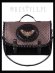 画像1: [再入荷]  "MOTH BROWN" satchel black velvet cameo bag, gothic handbag 髑髏蛾茶 (1)