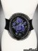 画像1: 青紫の髑髏と薔薇のベルト hologram cameo belt "DEADLY ROSES" in lace frame (1)