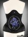 画像3: 青紫の髑髏と薔薇のベルト hologram cameo belt "DEADLY ROSES" in lace frame (3)