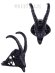 画像1: "GAZELLE SKULL BLACK" ring (1)