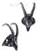 画像1: "GAZELLE SKULL SILVER" ring (1)