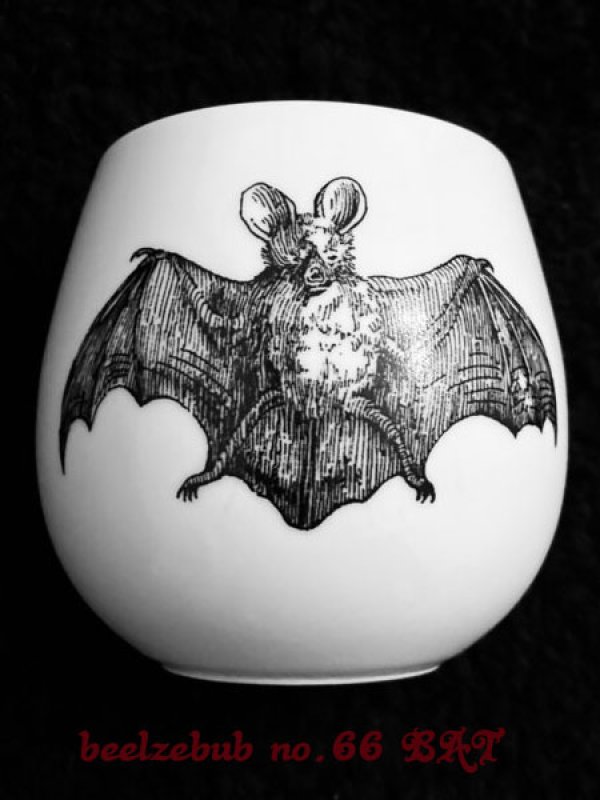 画像1: [再入荷] no.66 蝙蝠コロン フリーカップ マグカップ 湯呑み (1)