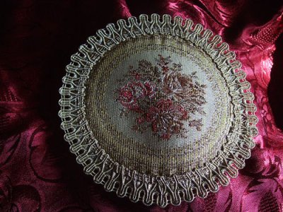 画像3: Victorian Rose　ゴブラン織りゴールドテーブルマット