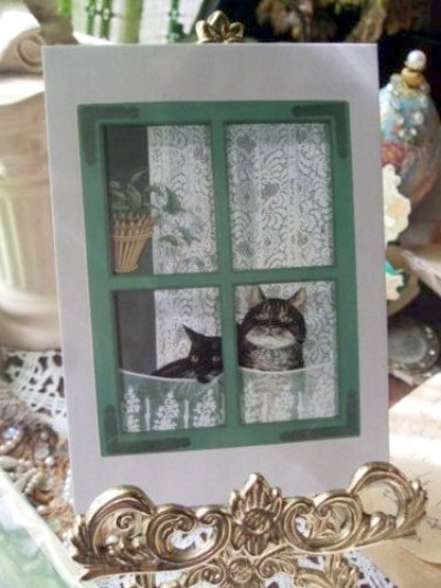 画像1: 【再入荷】Annemarie Bardon　Cat Post Card