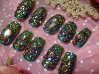 画像1: [art nail]　Decadence Green