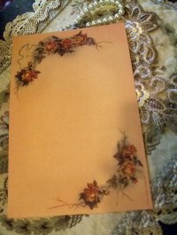 画像2: [再入荷]Victorian Rose antique orange　レターセット