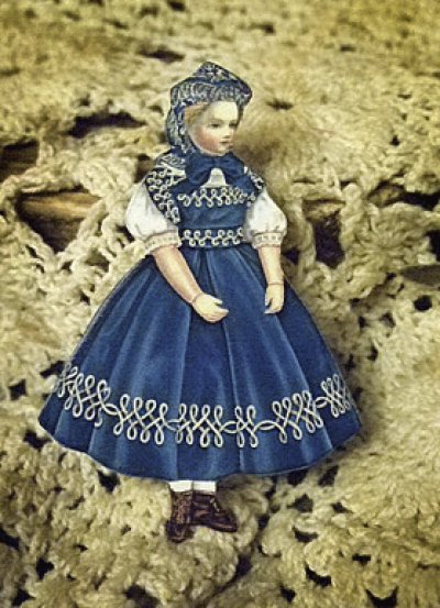 画像1: Doll Blue Dress Fashion Juwelry
