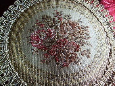 画像1: Victorian Rose　ゴブラン織りゴールドテーブルマット