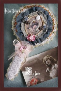 画像1: victorian Hand MIrror[exizotic princess]