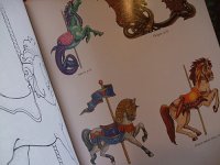 画像1: Carousel Animals Coloring Book