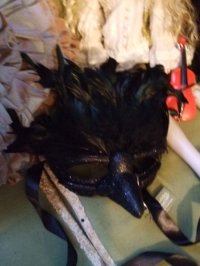 画像1: 【再入荷】烏の仮面  Raven Mask