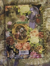 画像1: [Michal Negrin]ゴールドリングノートローズコラージュ