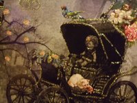 画像1: [Michal Negrin]モノクローム柄ゴールドリングメモノート