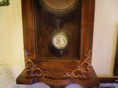 画像3: [ようやく再入荷！]アンティーク調木製振り子壁掛け時計