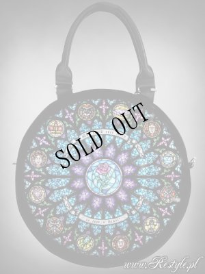 画像2: Round bag " CATHEDRAL ROSETTE" stained glass Beauty and the Beast A4 (2)