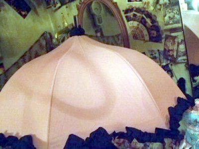 画像1: 貴婦人フリルパゴダアンブレラ（雨傘）