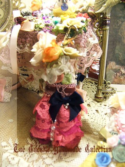 画像2: お花のドレス携帯ヲハコ「ピンクのドレス。」