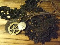 画像2: LeatherNecklace "Clock"