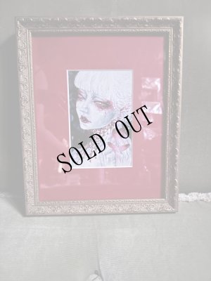 画像2: 「Miss Red Sorrow」額装原画 (2)