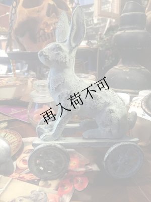 画像1: retro Rabbit　ラビットカート　車輪のうさぎ (1)