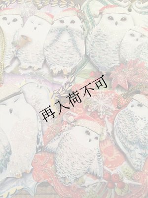 画像1: ふくろう　christmaas　ギフトタグキューブボックス　16Gift Tags (1)