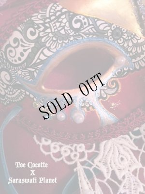 画像7: Toe Cocotte  X Saraswati Planet 装飾マスク "Tears of Lace" (7)