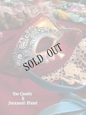 画像2: Toe Cocotte  X Saraswati Planet 装飾マスク "Tears of Lace" (2)