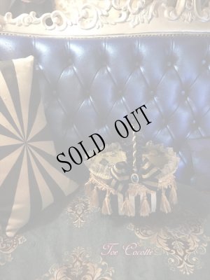 画像4: パノラマかごバッグ　"Toe CocotteのRoyal Cross籠バッグ"　ストライプ (4)