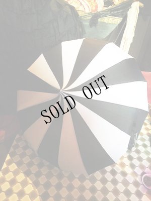 画像8: [再入荷]"CABARET" Waterproof gothic STRIPES　umbrella, parasol (8)
